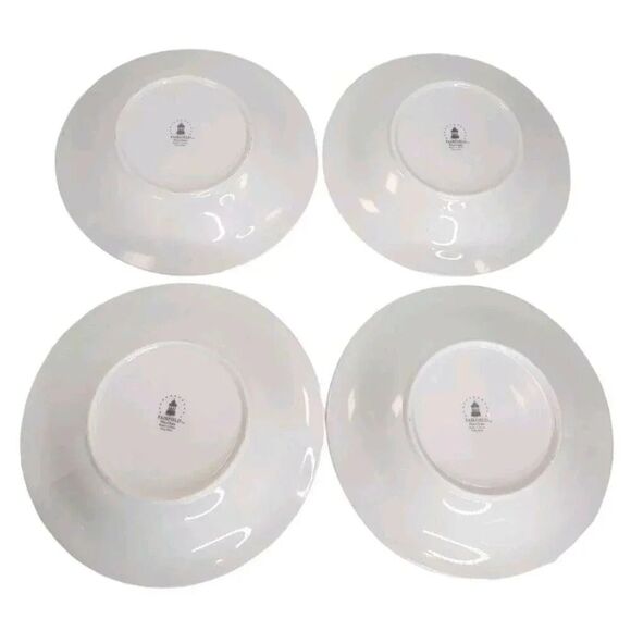 Fairfield Fine China by Vanessa Yung Shen 8" soup pasta Bowls Gold Rim Set of 4 - Picture 4 of 15